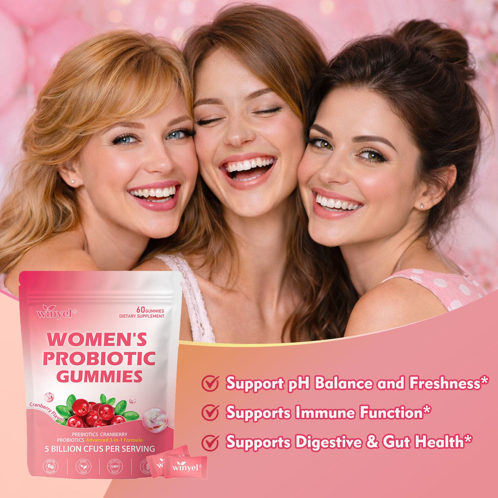 Cranberry Probiotic Gummies